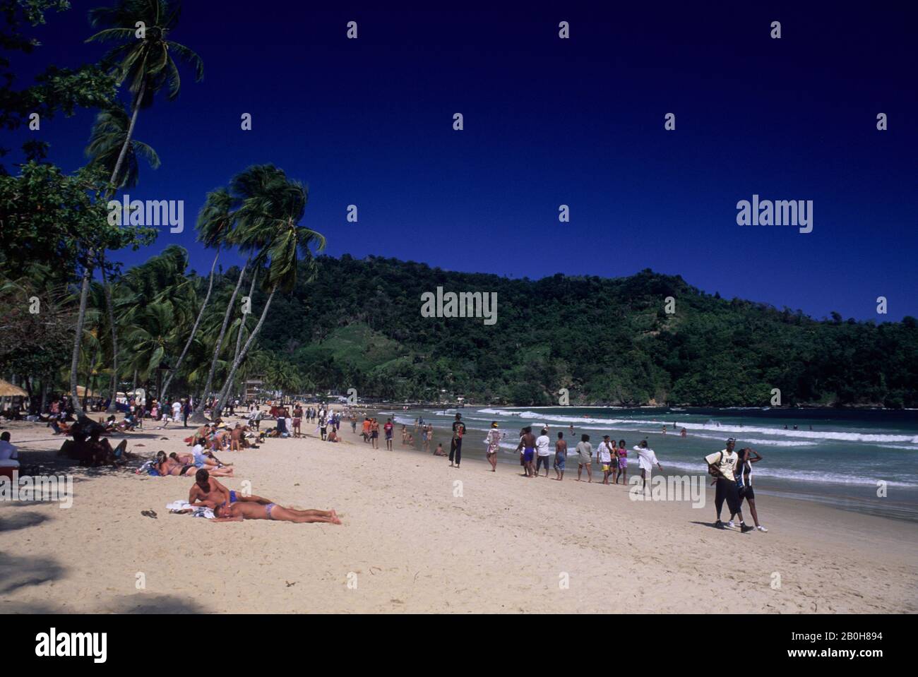 TRINIDAD, PLAGE DE MARACAS Banque D'Images