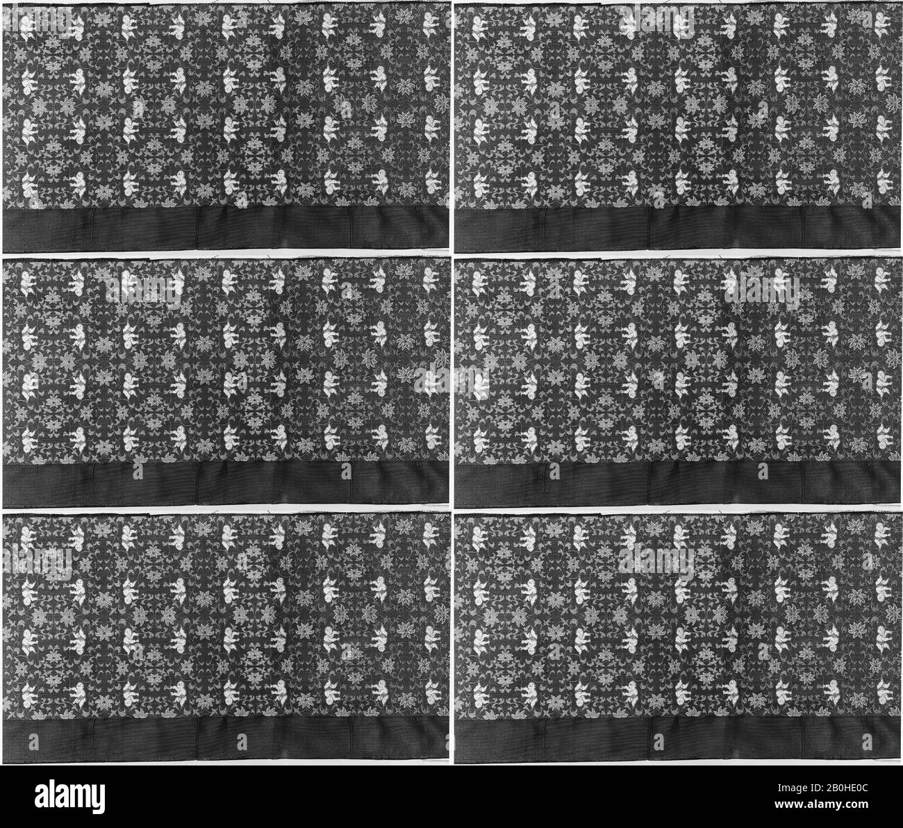 Longueur, Japon, XXe siècle, Japon, soie, 10 1/2 x 48 1/4 po. (26,67 x 122,56 cm), textiles-tissés Banque D'Images