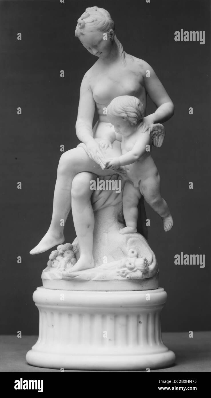 Vénus Instructant Cupid, Français, 1780–85, Français, Marbre, Hauteur : 17 3/4 In. (45,1 cm), Sculpture Banque D'Images