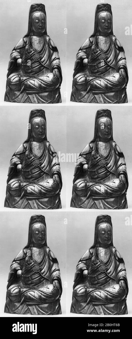 Guanyin, Chine, dynastie Ming (1368–1644), Culture : Chine, Ivoire, H. 5 3/8 in. (13,7 cm), Ivories Banque D'Images