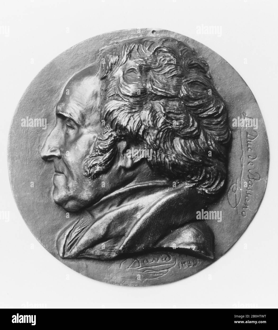 Pierre Jean David D'Angers, Hughes Bernard Maret, Duc De Bassano (1763–1839), Français, Pierre Jean David D'Angers (Français, Angers 1788–1856 Paris), 1835, Français, Bronze, Coulés - Single, Diamètre: 6 1/2 In. (16,5 cm), médailles et plaquettes Banque D'Images