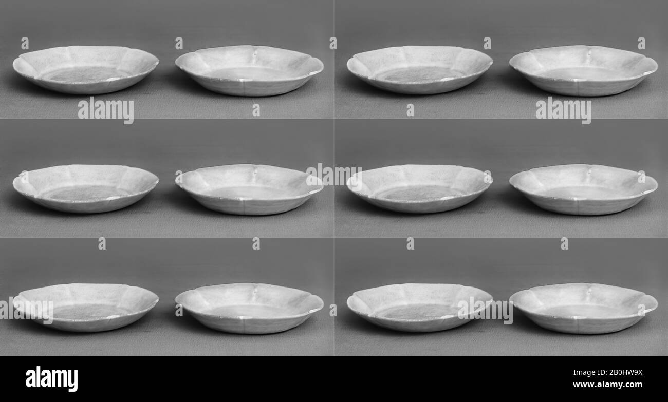 Dish, Chine, Dynastie Song (960–1279), Culture : Chine, Poterie (Ding Ware), Diam. 3 1/2 po. (8,9 cm), céramique Banque D'Images