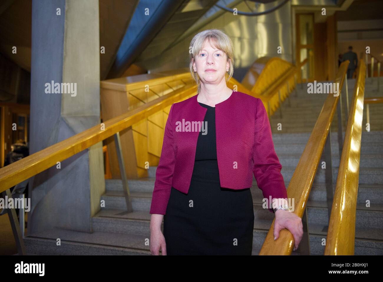 Édimbourg, Royaume-Uni. 20 février 2020. Photo : Shona Robison MSP - ancienne Cabinet et secrétaire du Cabinet pour la santé et le sport jusqu'en juin 2018, vu après l'heure de la décision au Parlement écossais à Holyrood, à Édimbourg. Crédit : Colin Fisher/Alay Live News Banque D'Images