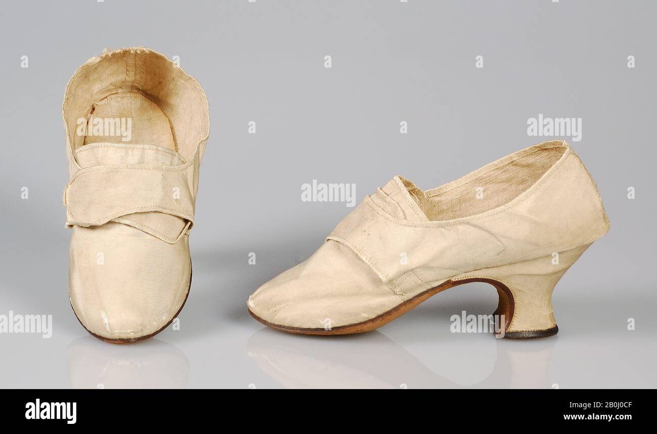 Chaussures, Britanniques, 1750–69, Britanniques, Soie Banque D'Images