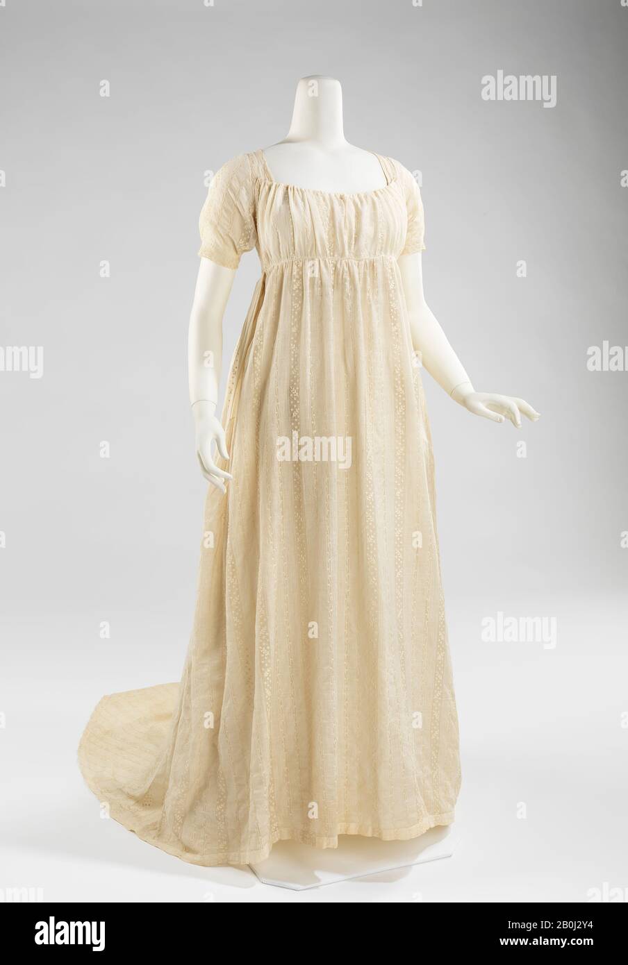Robe, américaine, 1800–1805, américaine, coton, lin Banque D'Images