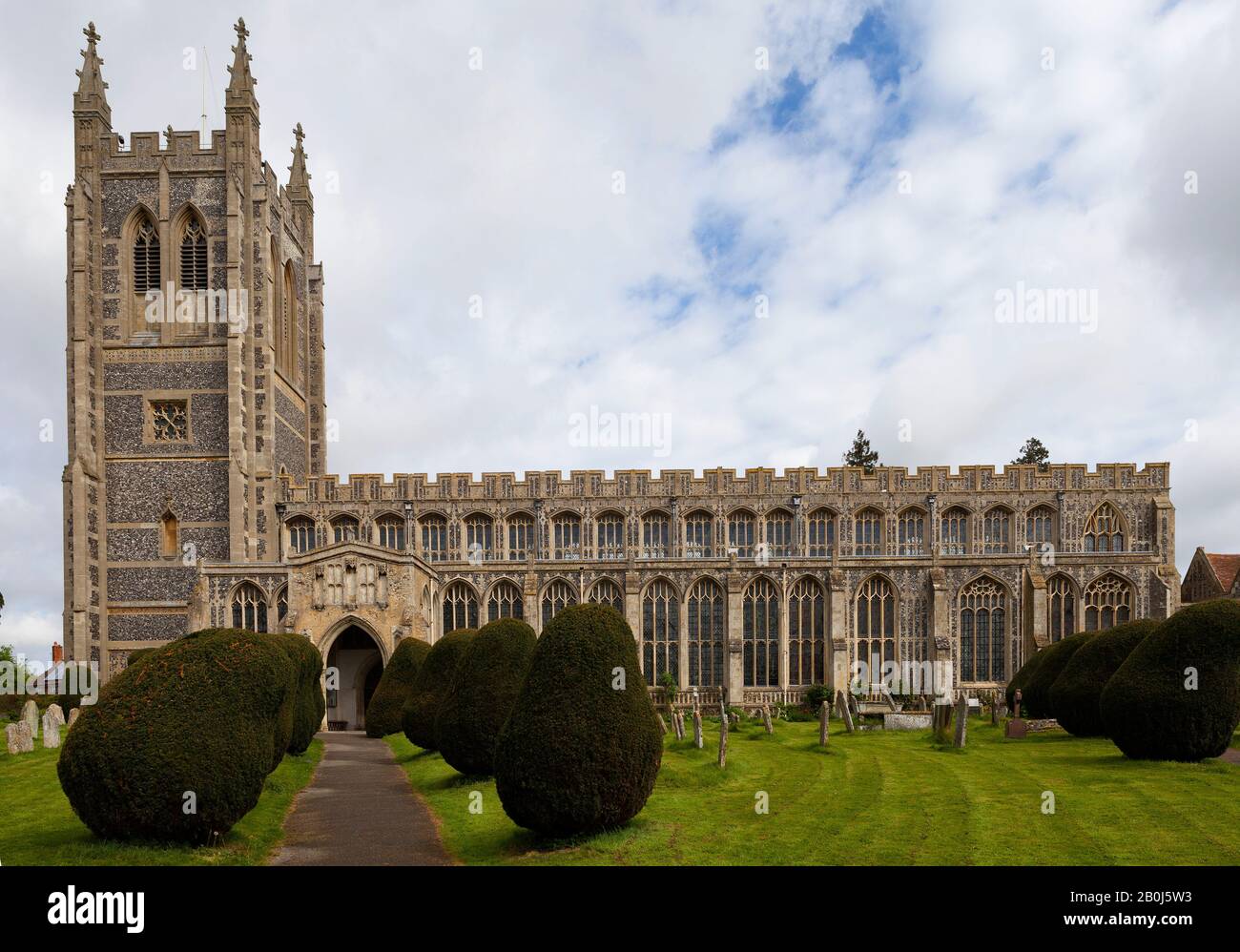 Église Sainte-Trinité, long Melford, Suffolk Banque D'Images