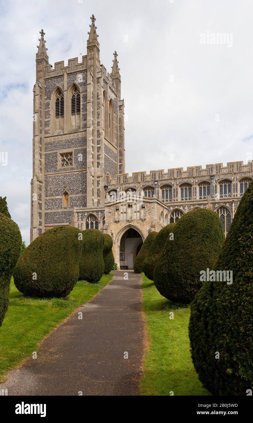 Église Sainte-Trinité, long Melford, Suffolk Banque D'Images