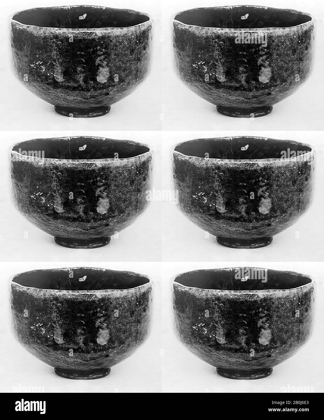 Bol, Japon, période Edo (1615–1868), date XVIIIe siècle, Japon, Raku crickled et repéré (Raku ware), Diam. 5 po. (12,7 cm), céramique Banque D'Images