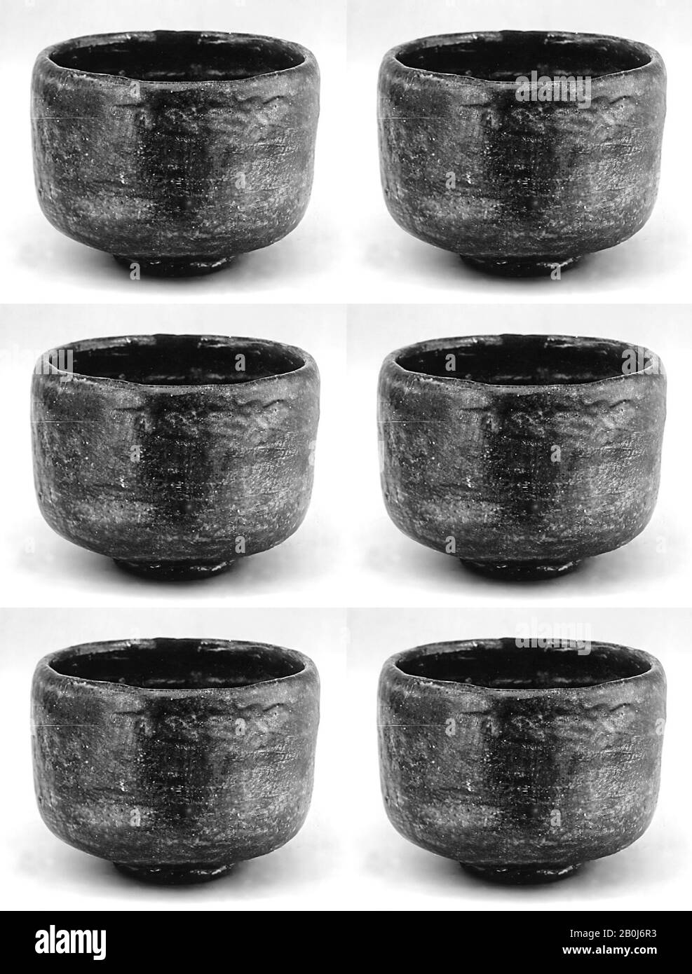 Teabhibou, Japon, XIXe siècle, Japon, Poterie (Raku ware), H. 3 1/4 in. (8,3 cm) ; diam. 4 1/4 po. (10,8 cm), céramique Banque D'Images