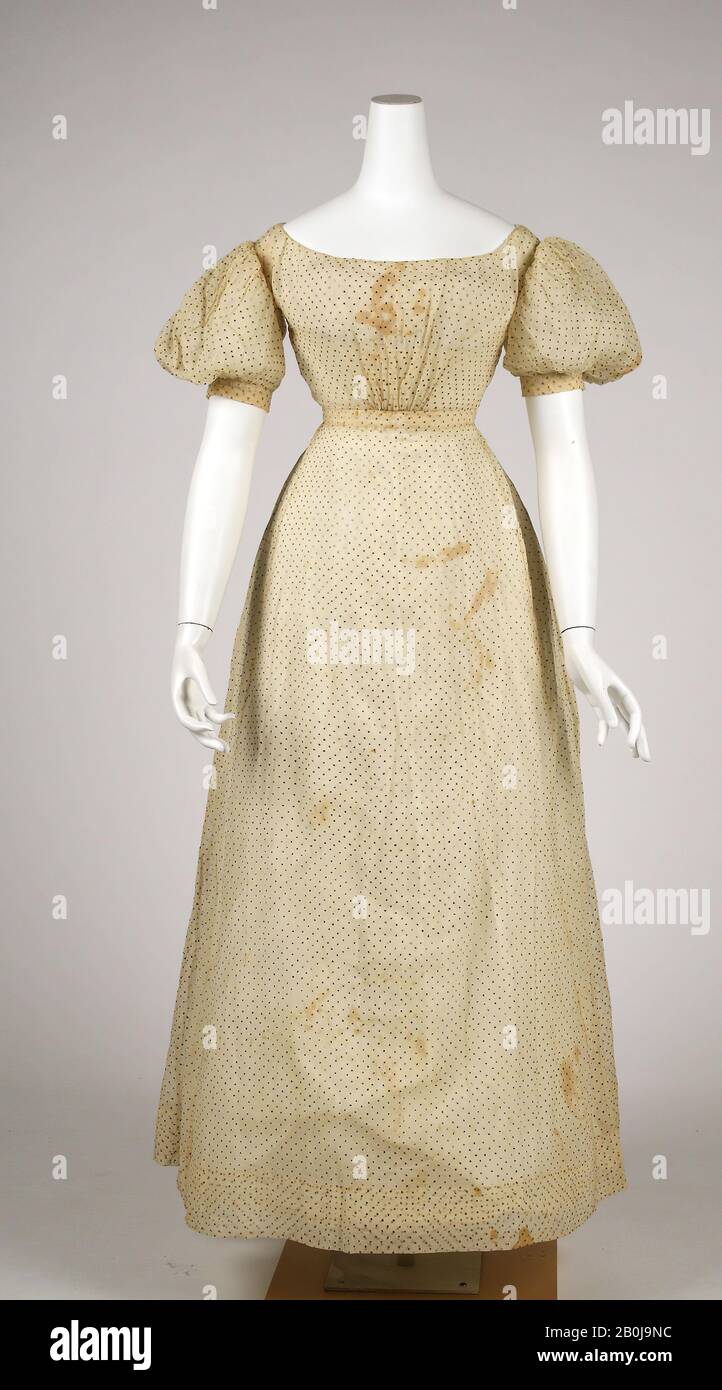 Robe, américaine, début du XIXe siècle, américaine, coton Photo Stock -  Alamy