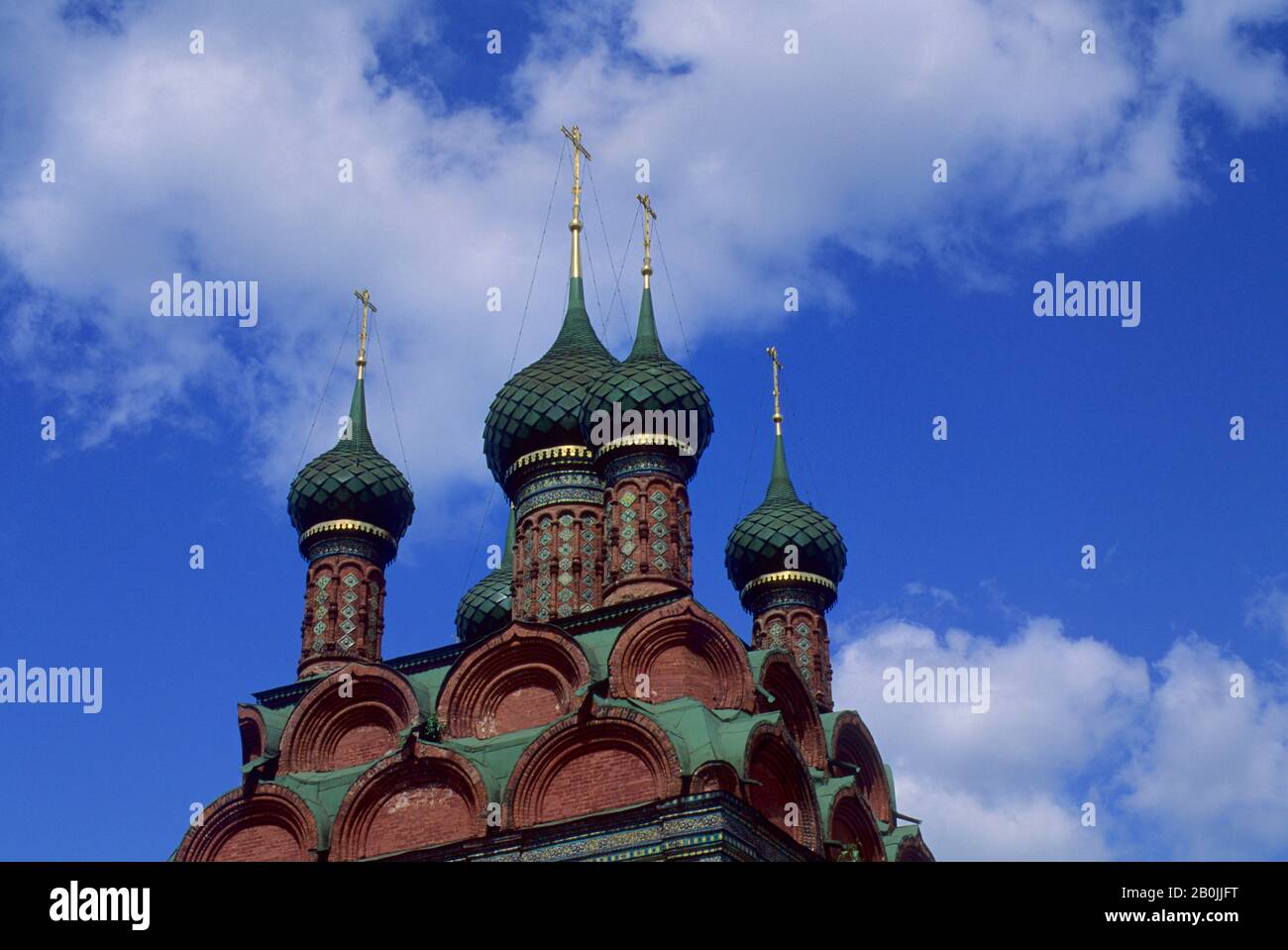 RUSSIE, YAROSLAVL, ÉGLISE DE L'EPIPHANIE (1684-93) Banque D'Images