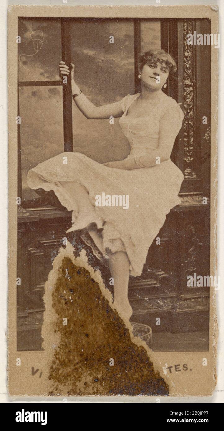 Publié par Allen & Ginter, De la série Acteurs et actrices (N 45, Type 1) pour Les Cigarettes Virginia Brights, CA. 1888, photo d'Albumen, feuille : 2 3/4 x 1 3/8 po. (7 x 3,5 cm Banque D'Images