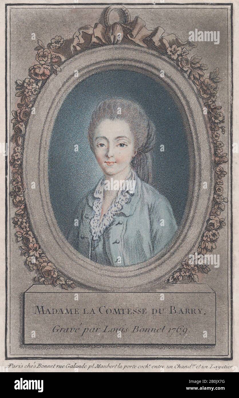 Louis Marin Bonnet, Madame la Comtesse du Barry, Louis Marin Bonnet  (Français, Paris 1736–1793 Saint-
