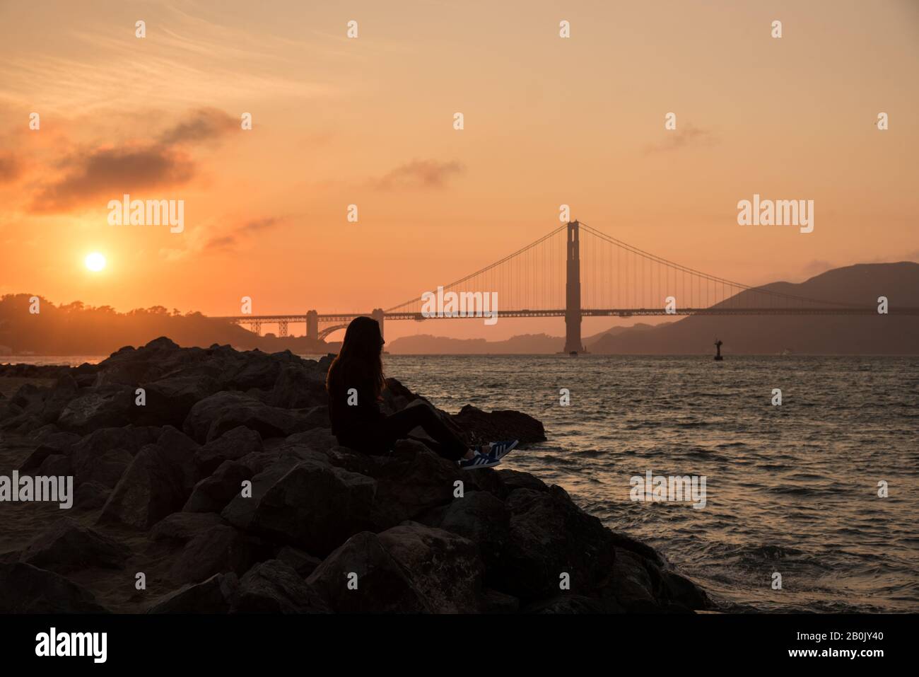 détendez-vous dans la baie Banque D'Images