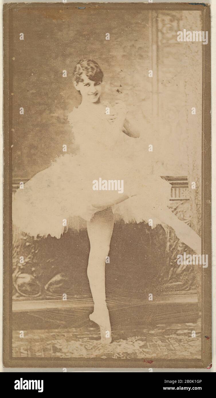 Ballerina, de la série Acteresses (N668), CA. 1888, photo d'Albumen, feuille : 3 3/4 × 2 1/16 po. (9,5 × 5,2 cm Banque D'Images