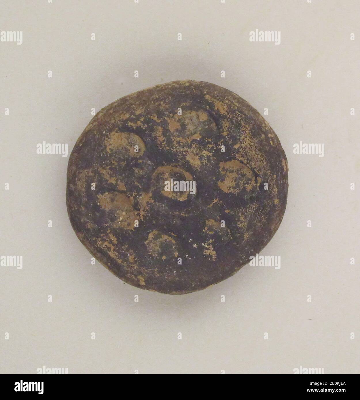 Phiale, miniature, grec, grec, Terre Cuite, Autre: 2 1/16". (5,3 cm), Vases Banque D'Images