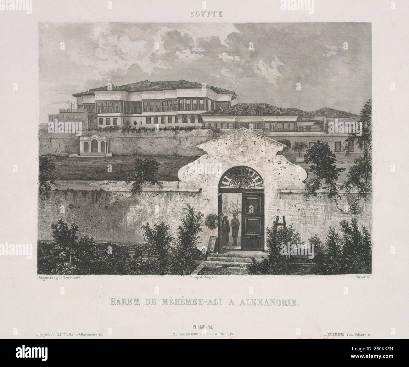 Noël-Marie-Paymal Lerebours, Excursions Daguerriennes. Les monuments et les monuments les plus marquables du globe, Noël-Marie-Paymal Lerebours (français, 1807-1873), 1840, Gravures et aquatintes, 10 13/16 × 15 1/2 × 2 3/16 in. (27,5 × 39,3 × 5,5 cm), Livres Banque D'Images