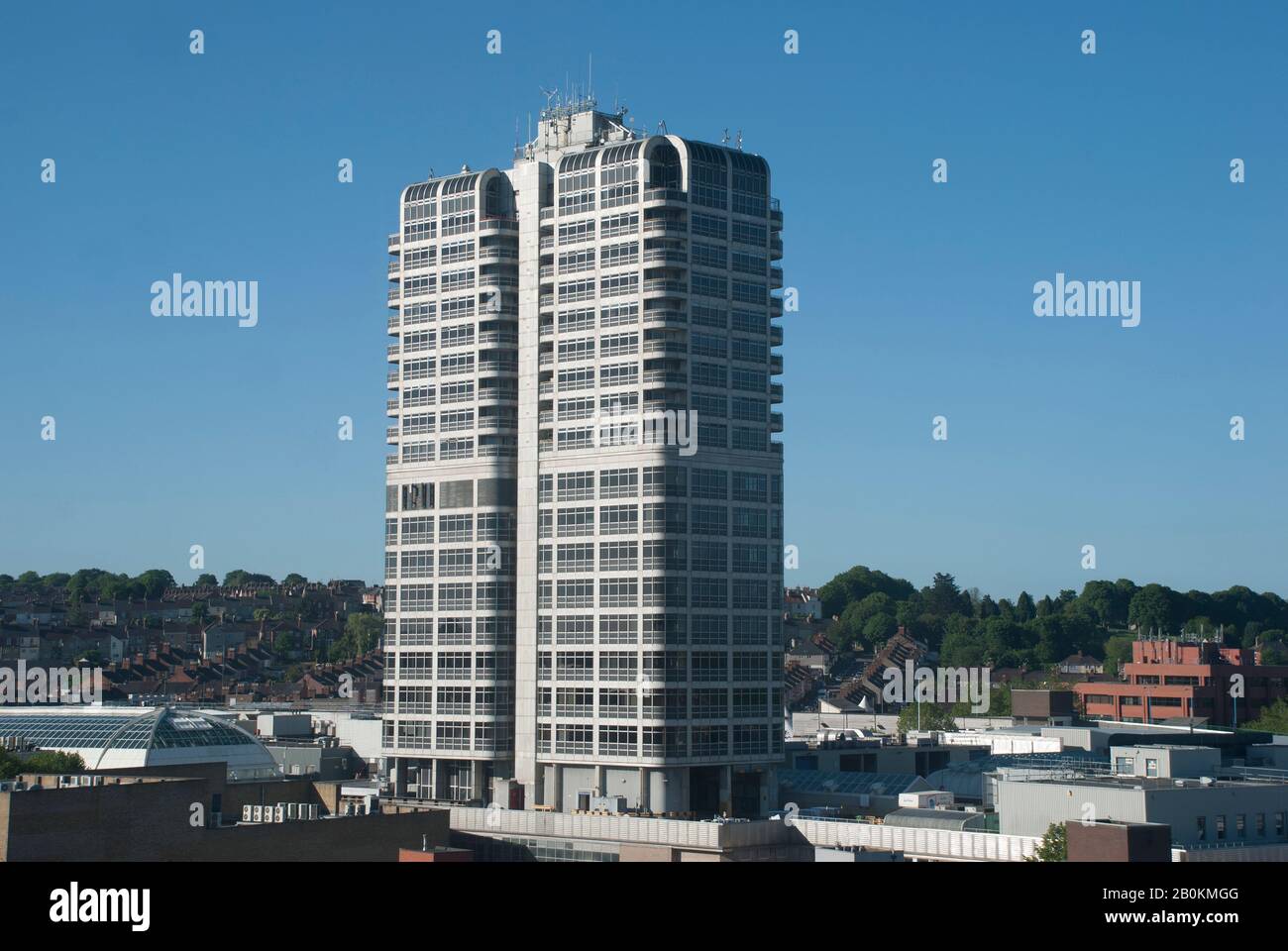 Le bâtiment David Murray John, la pièce maîtresse de la ligne d'horizon de Swindon. Banque D'Images