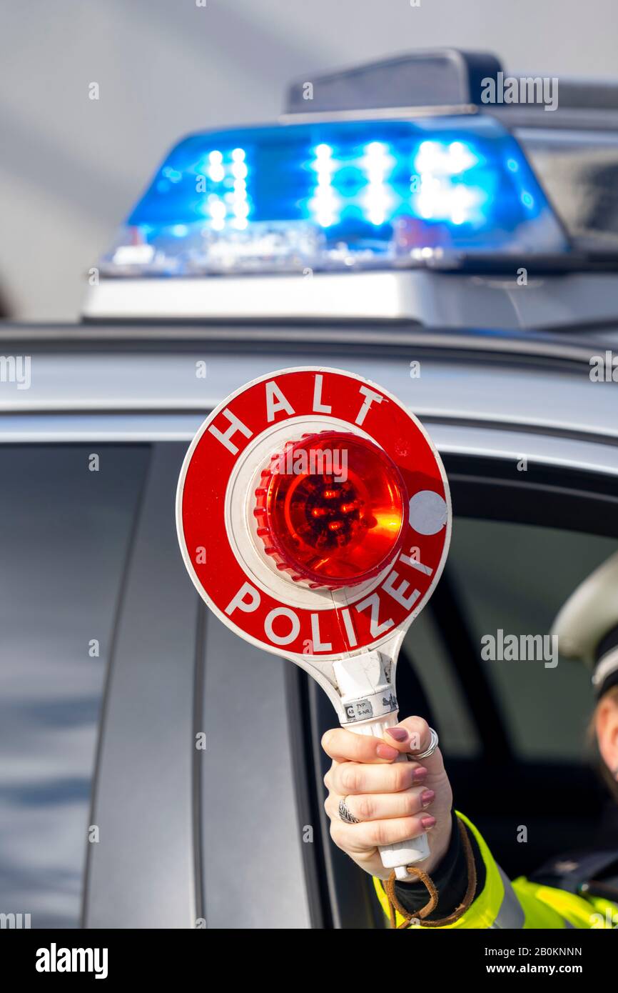 Voiture de patrouille de police de la circulation Banque de ...