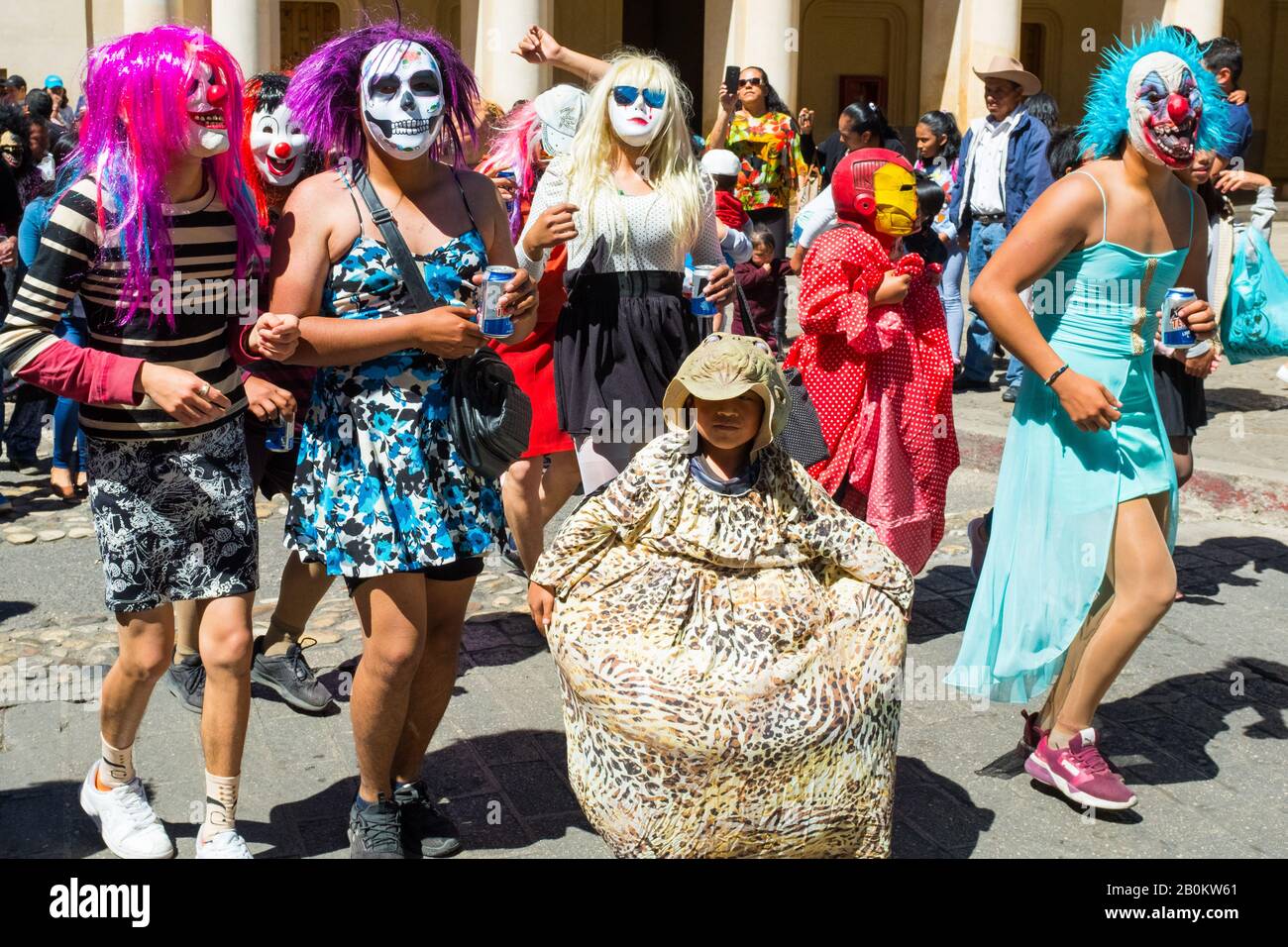 Parade, San Cristobal De Las Casas, Chiapas, Mexique Banque D'Images