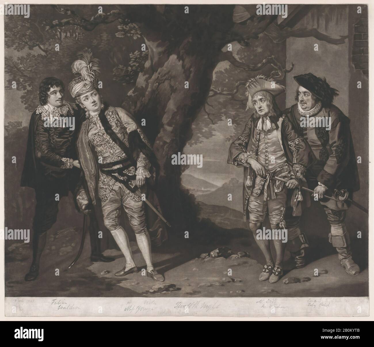John Raphael Smith, Mlle Younge, M. Dodd, M. Love Et M. Waldron, Dans ...