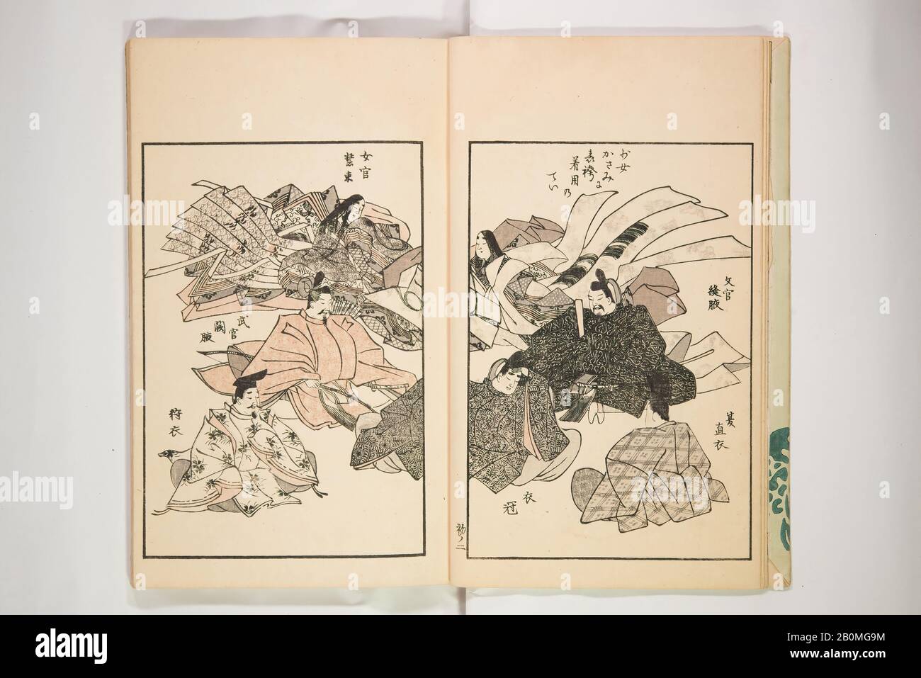 Chiyomigusa (Livre sur le design), Japon, 1901, Japon, Trois volumes, Total : 6 1/2 x 9 1/2 po. (16,5 x 24,1 cm), livres Illustrés Banque D'Images