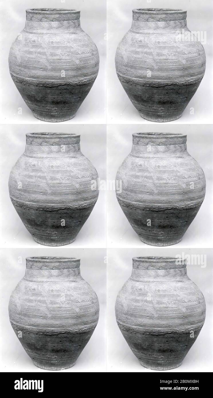 Pot de stockage, saséan, saséan, Date CA. 3ème–7ème siècle A.D., Iran, Qasr-i Abu Nasr, Sasanian, céramique, glacer, 20.5 in. (52,07 cm), récipients céramiques Banque D'Images