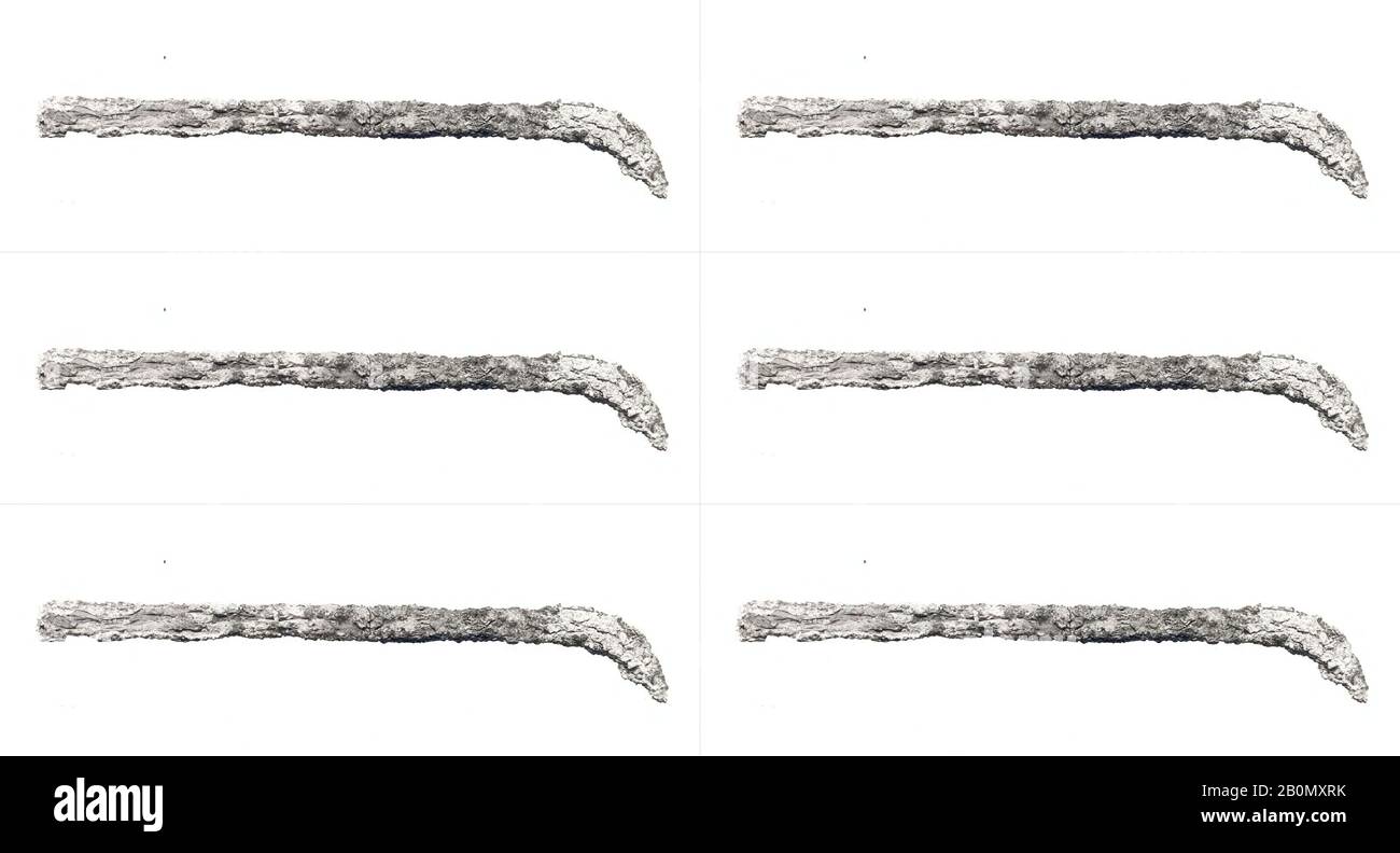 Instrument, Sasanian, Sasanian, Date Ca. 3ème–7ème siècle A.D., Iran, Qasr-i Abu Nasr, Sasanian, fer, 15 po. (38,1 cm), Outils Pour Le Travail Des Métaux Banque D'Images