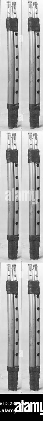 Meijiwiz, syrien, fin du XIXe siècle, Syrie, syriens, bambou, L. 37,9 cm (14-15/16 in.); D. 1,8 cm (11/16 in.), cylindrique à roseau simple Vibrante Aerophone-Reed Banque D'Images