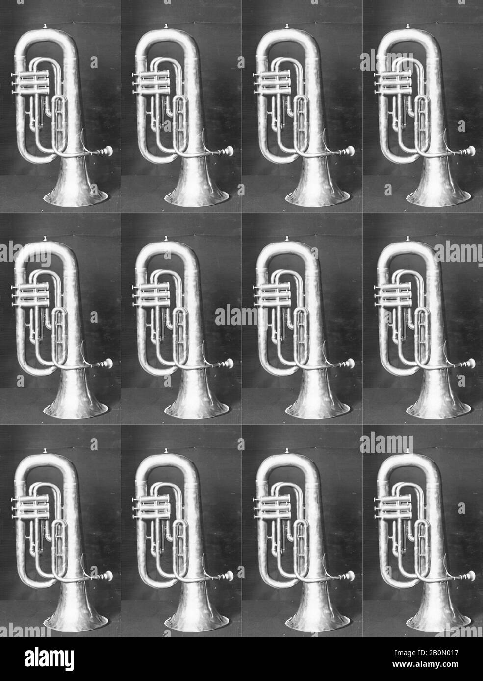 Gaurot, Saxhorn basse ou Euphonium en B-Flat, Français, Gaurot, 1845–84,  Paris, France, Français, laiton, L. 605 mm.; Diam. De cloche 230 mm.,  Aerophone-Lip-corne Vibrante Photo Stock - Alamy