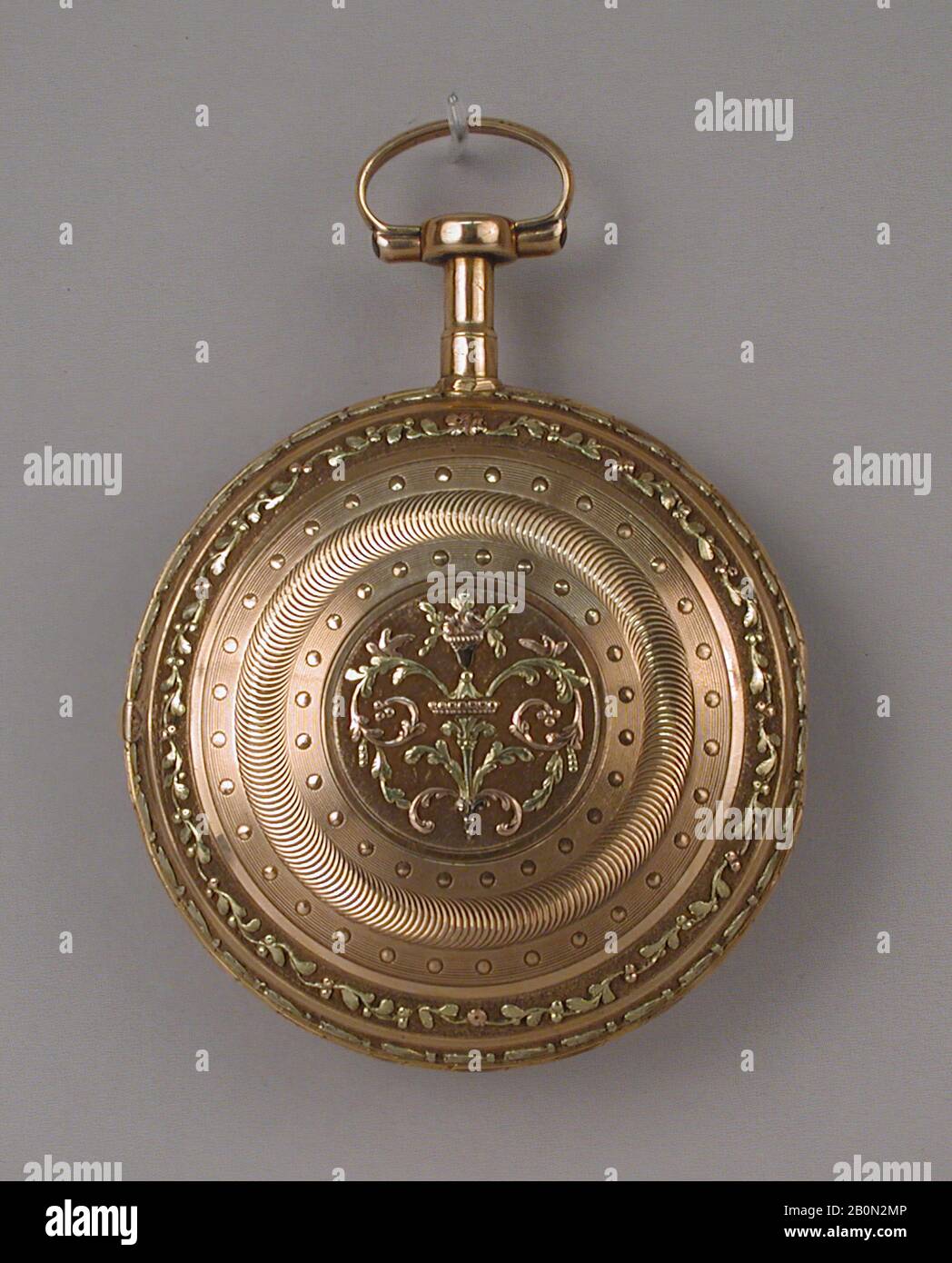 Probablement par un imitateur d'Abraham-Louis Bréguet, Watch, Français, Paris, Probablement par un imitateur d'Abraham-Louis Bréguet (Suisse, actif Paris, 1747–1823), 18ème siècle, Français, Paris, Or, diamètre: 1 7/8 in. (4,8 cm), Horologie Banque D'Images