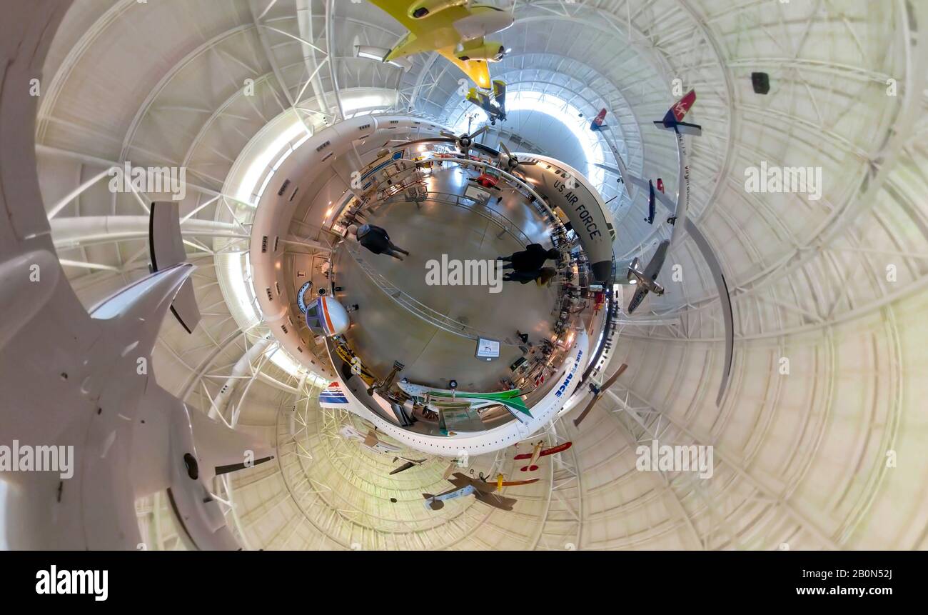 Chantilly, Virginie - 16 février 2020 - Steven F. Udvar-Hazy Centre du Smithsonian Air and Space Museum à Chantilly, Virginie, à 360 Little p Banque D'Images