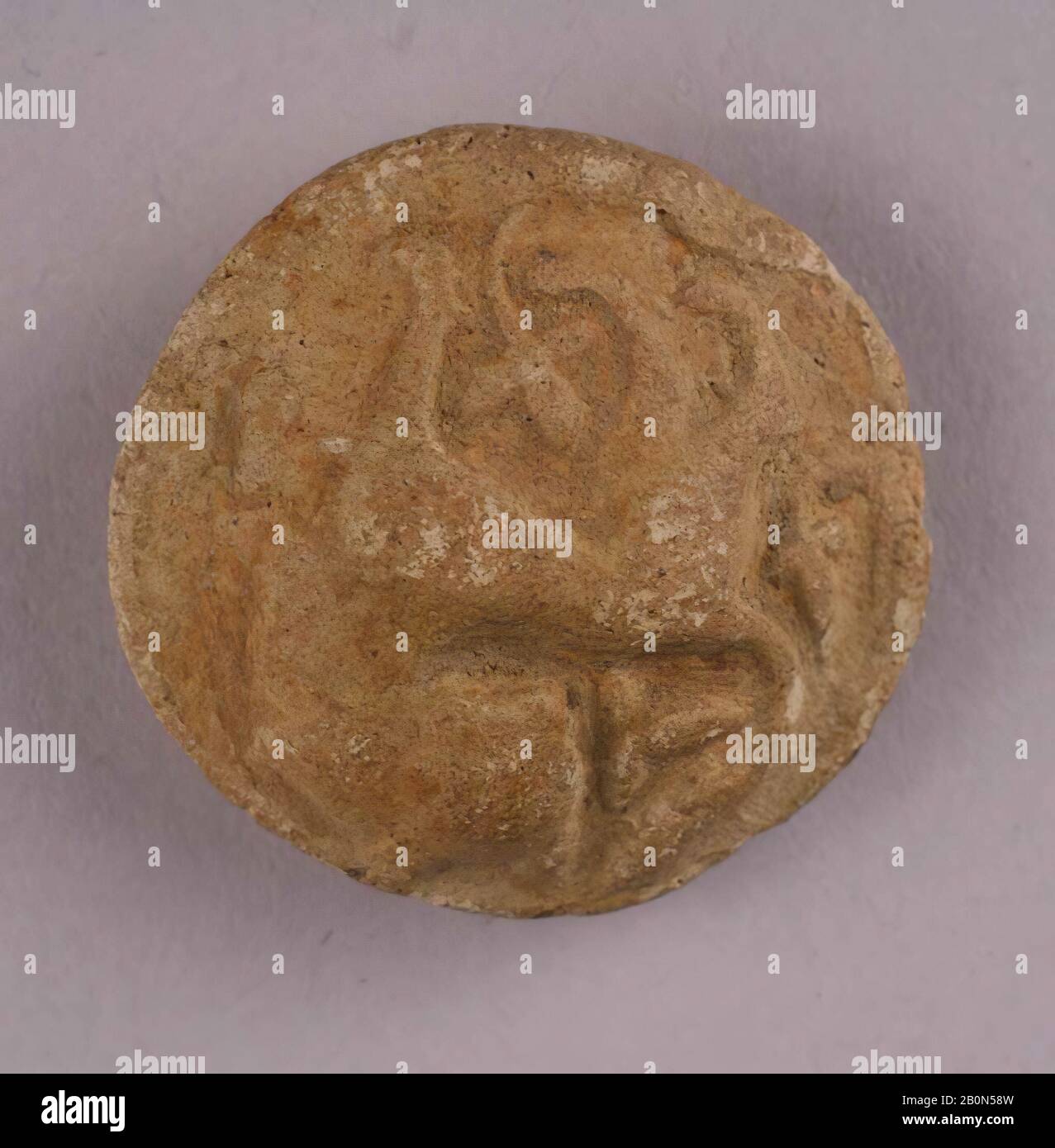 Cocarde, du IXe au Xe siècle, D'Iran, Nishapur, Faïence, céramique Banque D'Images