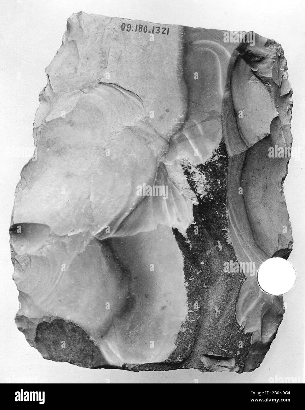 Tool, Royaume-Uni, Ramesside, Dynastie 19–20, Ca. 1295–1070 Av. J.-C., D'Égypte, Région De Memphite, Lischt North, Flint Banque D'Images