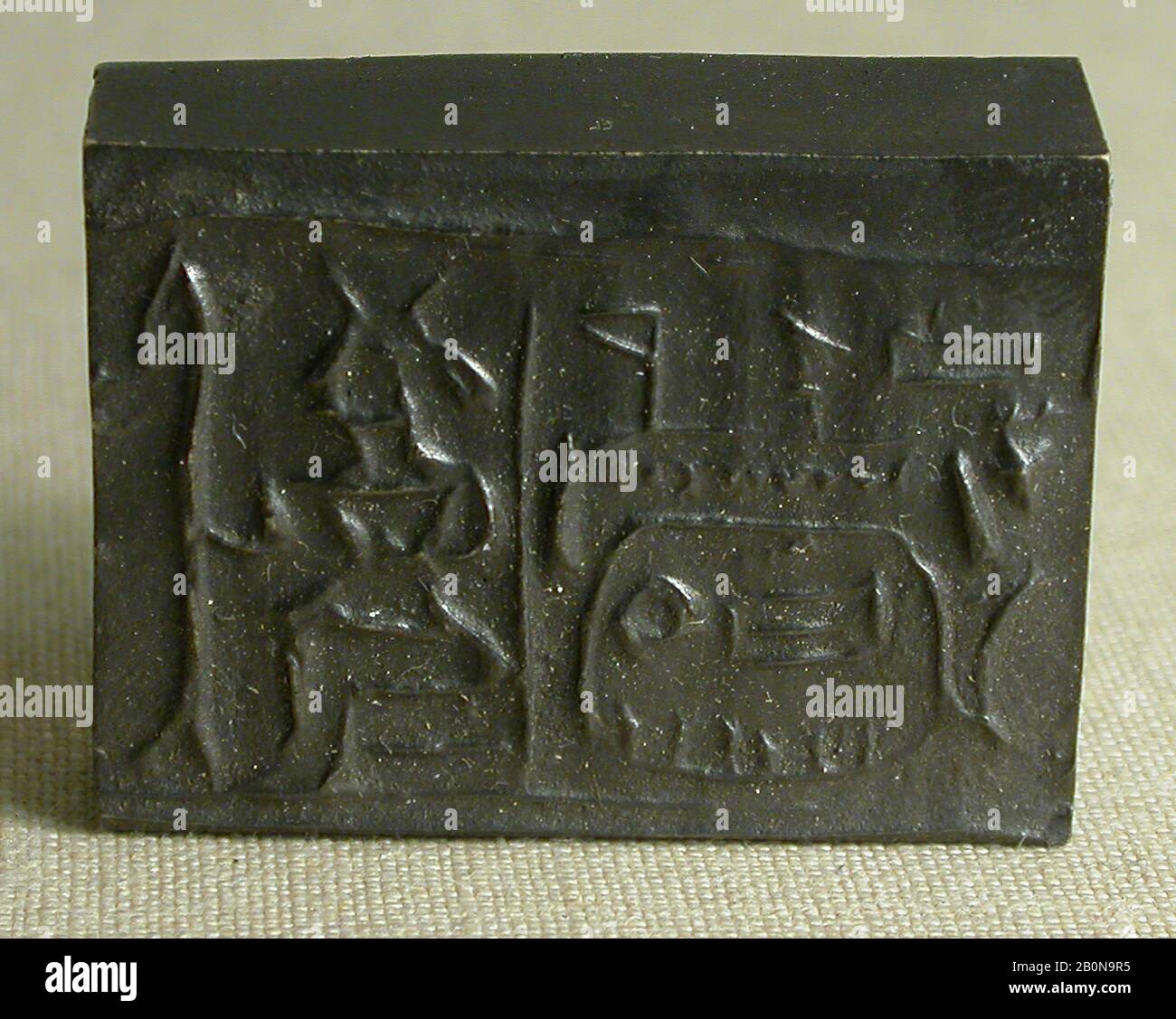 Joint de vérin, Ancien Empire, Dynasty 4, ca. 2649-2100 av. J.-C., de l'Egypte, la Stéatite Banque D'Images