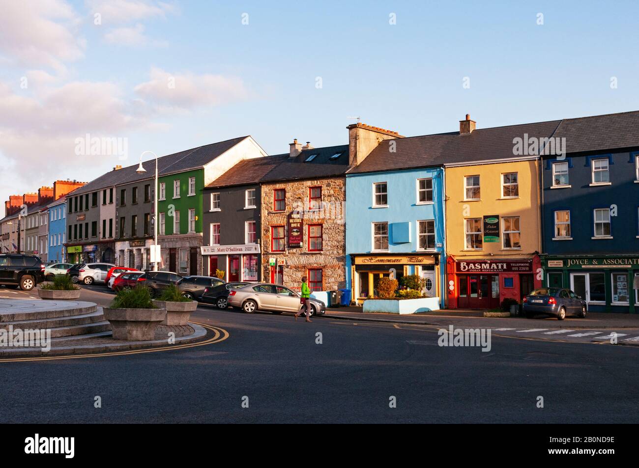 Clifden Coloré, Comté De Galway, Irlande Banque D'Images