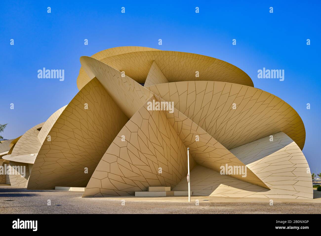 Musée national du Qatar Doha le désert est construit en rose par l'architecte français Jean nouvel Banque D'Images