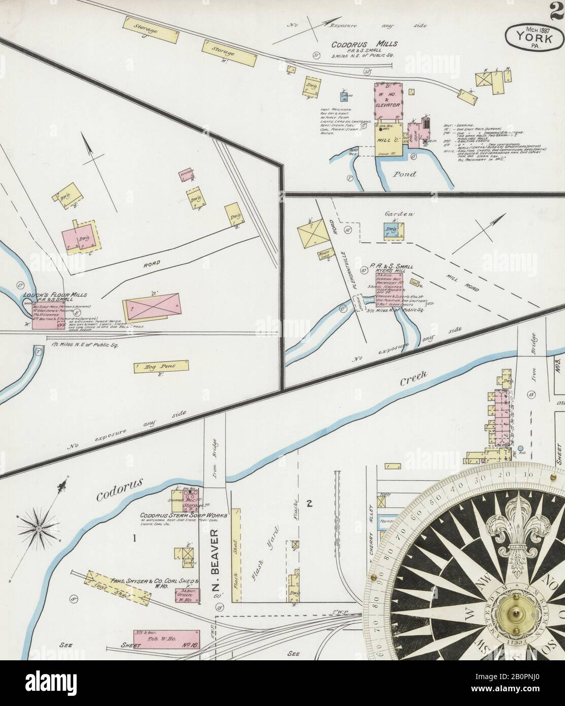 Carte de york pennsylvanie Banque de photographies et d’images à haute