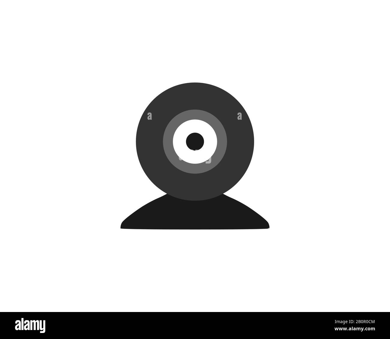 Caméra, icône de webcam. Illustration vectorielle, conception plate. Illustration de Vecteur