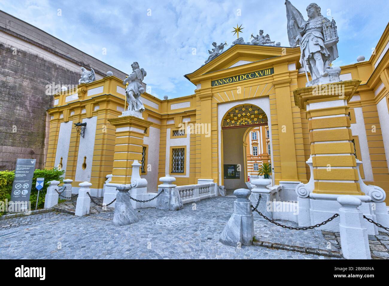 Visite de l'abbaye de Melk, Autriche Banque D'Images