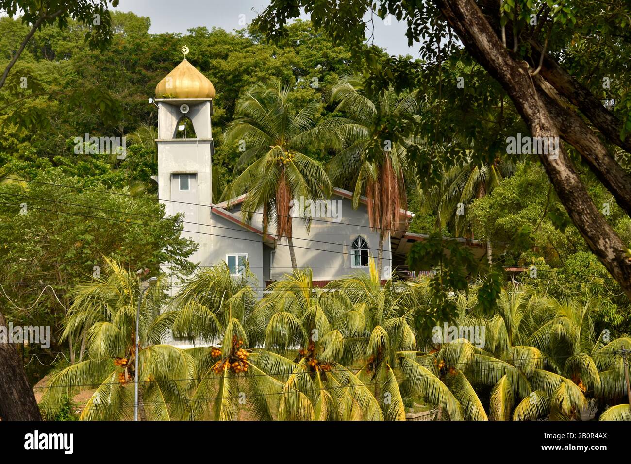 Petite Mosquée À Kota Kinabalu, Sabah, Bornéo, Malaisie Banque D'Images