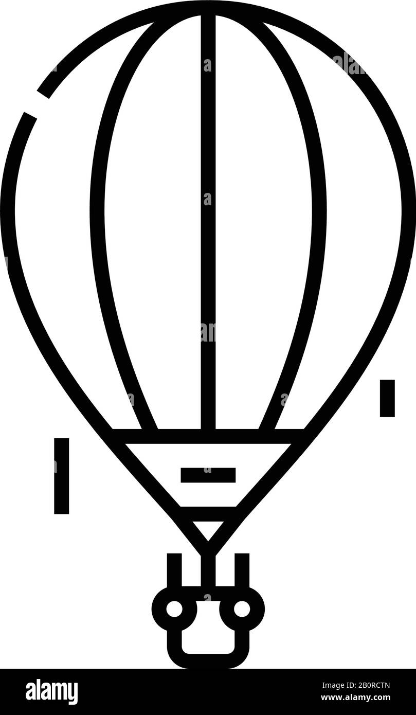 Icône ligne aéronautique, signe concept, illustration vectorielle, symbole linéaire. Illustration de Vecteur
