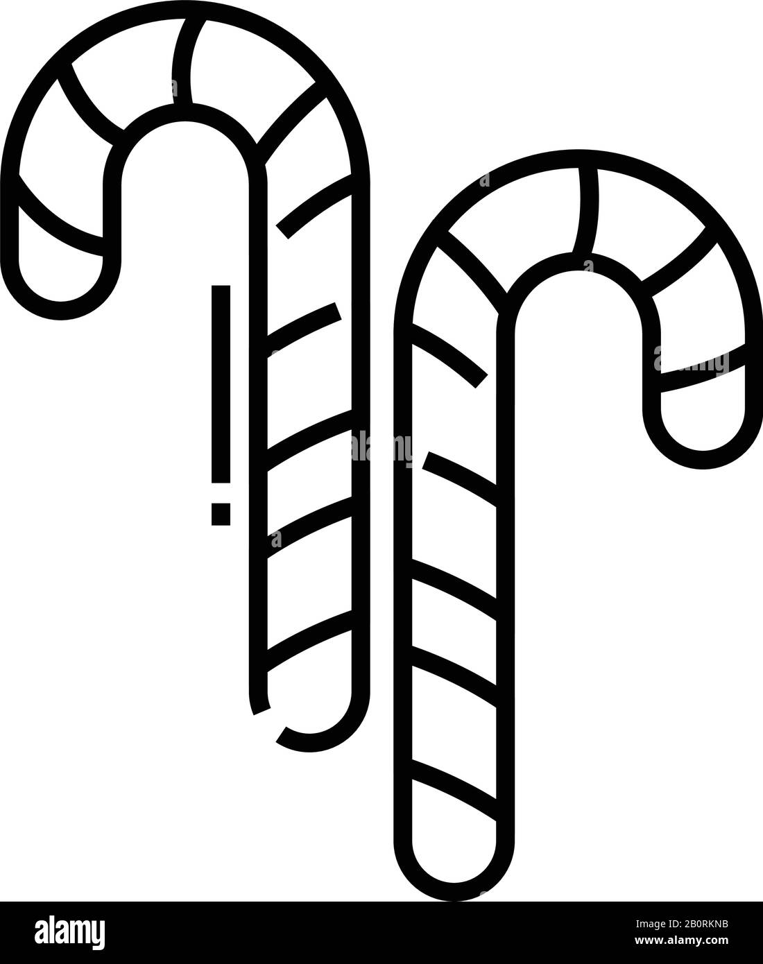 Icône de la ligne Big Candies, signe concept, illustration vectorielle, symbole linéaire. Illustration de Vecteur