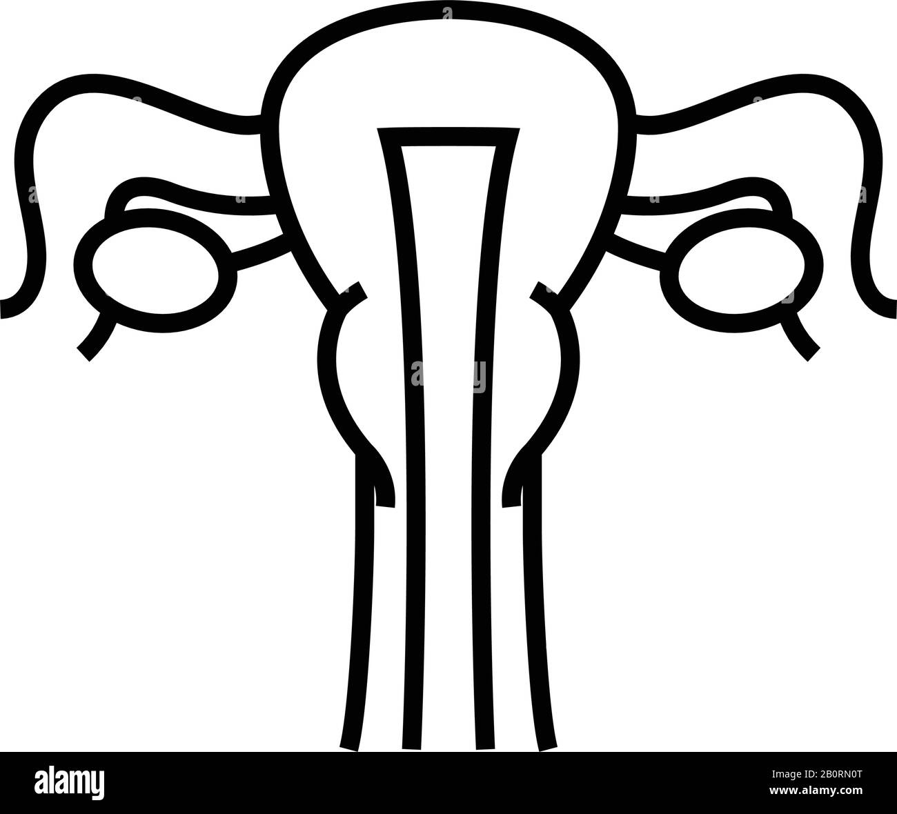 Icône de ligne des organes du corps, signe de concept, illustration vectorielle, symbole linéaire. Illustration de Vecteur