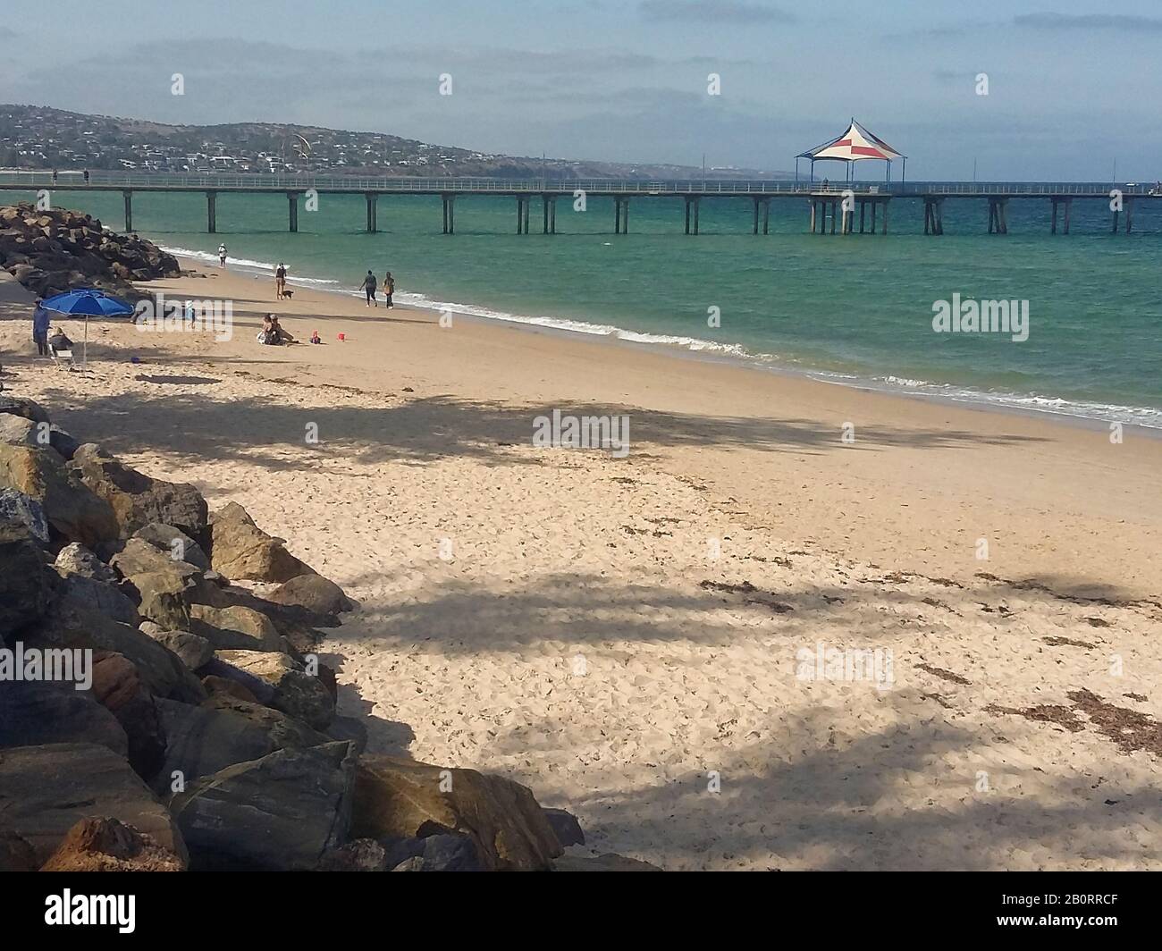 Brighton Beach, Adélaïde, Australie Méridionale Banque D'Images