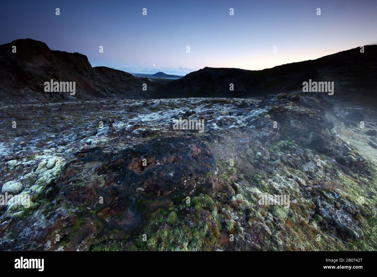 Région volcanique de Krafla, Islande Banque D'Images