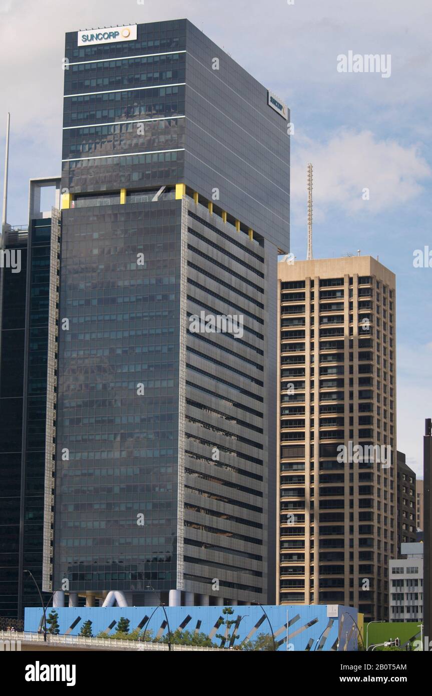 Brisbane, Queensland, Australie - 27 janvier 2020 : vue du siège social de Suncorp Bank à Brisbane. Suncorp Group Limited est un Australi Banque D'Images