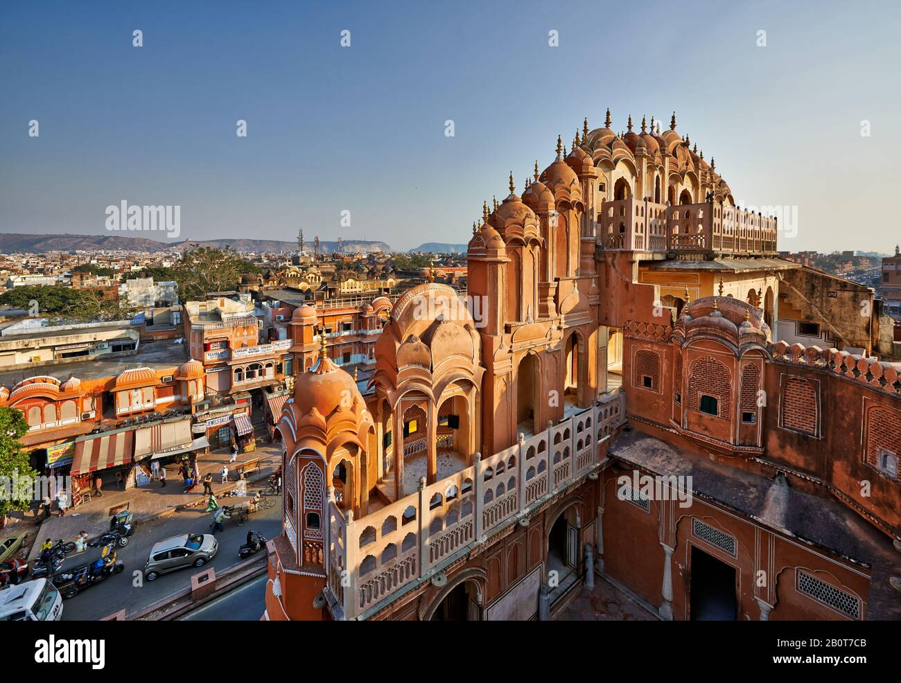 Arrière du Palais des vents, Hawa Mahal, Jaipur, Rajasthan, Inde Banque D'Images