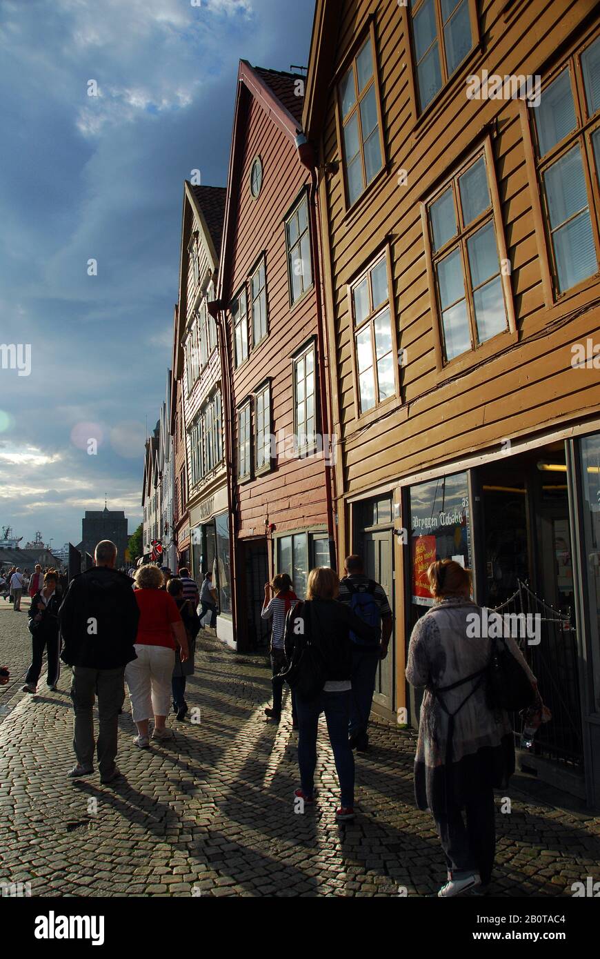 Norvège, Bergen Bryggen UNESCO liste des sites du patrimoine culturel mondial 02 Banque D'Images