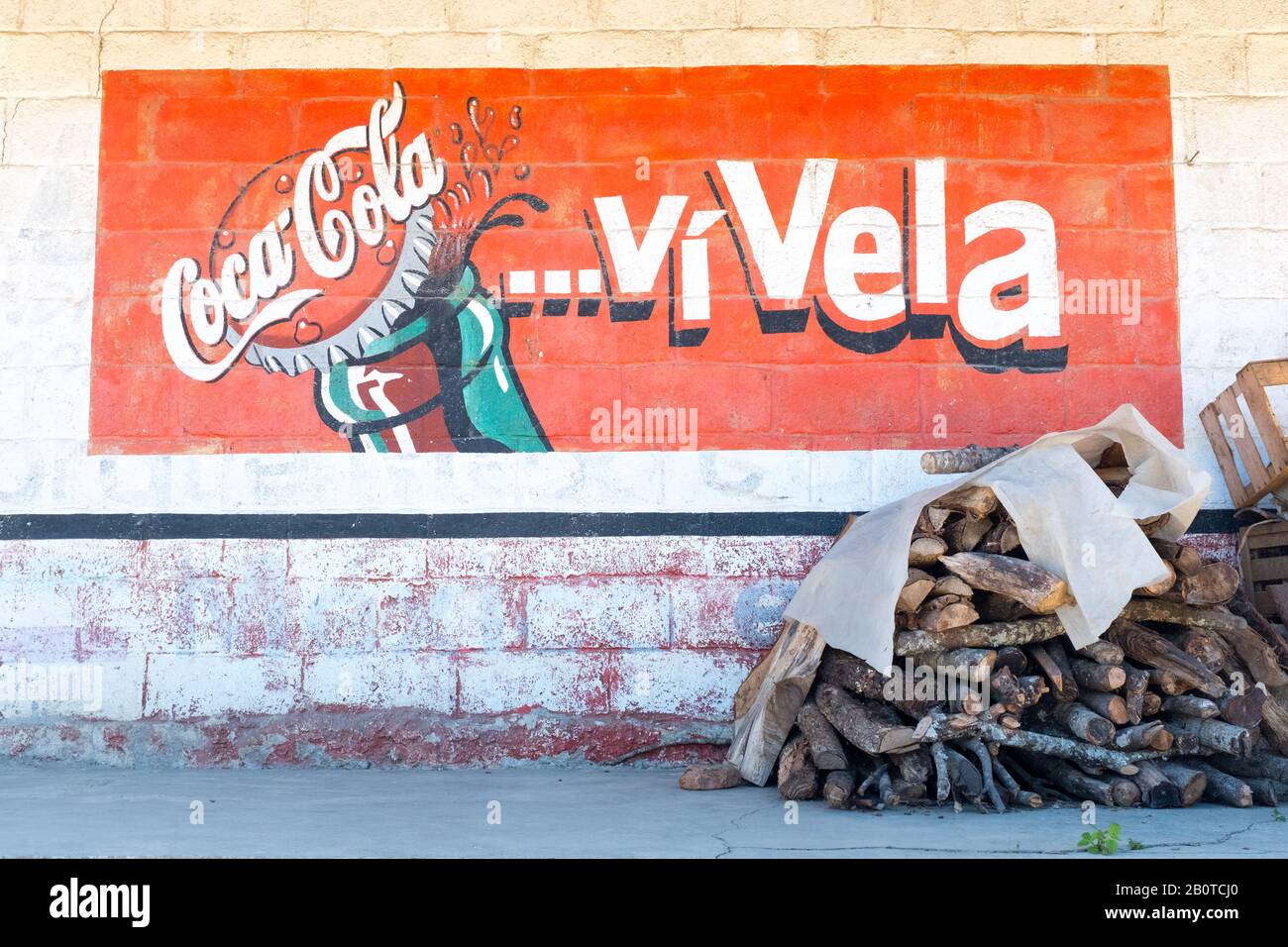 Publicité Coca Cola, Chiapas, Mexique Banque D'Images